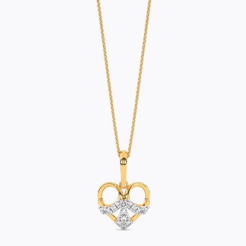 Heart Spark Diamond Pendant