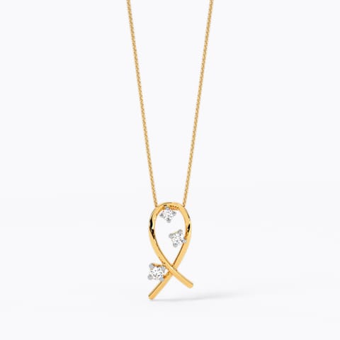 Scattered Bow Diamond Pendant Scattered Bow Diamond Pendant