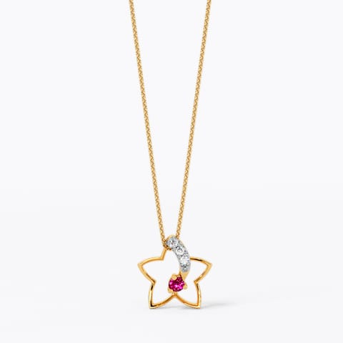 Star Trace Gemstone Pendant