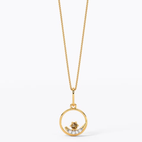 Hanging Beam Gemstone Pendant