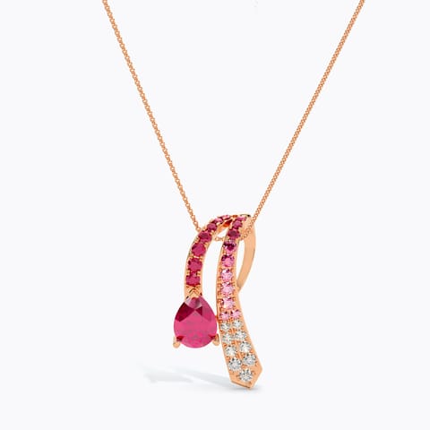 Blush Blaze Gemstone Pendant