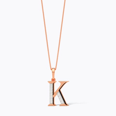 Haze Alphabet K Diamond Pendant Haze Alphabet K Diamond Pendant