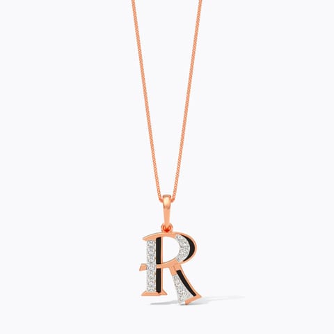 Haze Alphabet R Diamond Pendant Haze Alphabet R Diamond Pendant