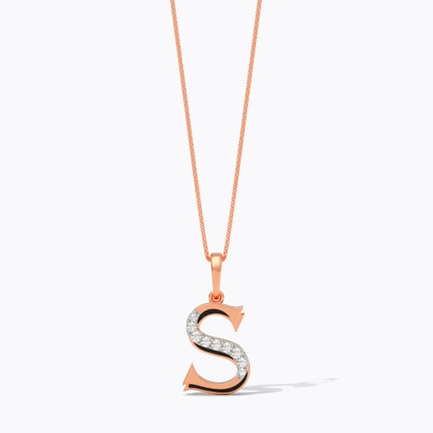 Haze Alphabet S Diamond Pendant Haze Alphabet S Diamond Pendant