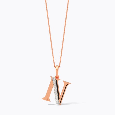 Haze Alphabet N Diamond Pendant Haze Alphabet N Diamond Pendant