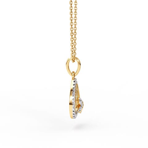 Floral Brilliance Diamond Pendant