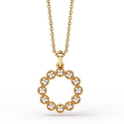 Swirl Royale Diamond Pendant