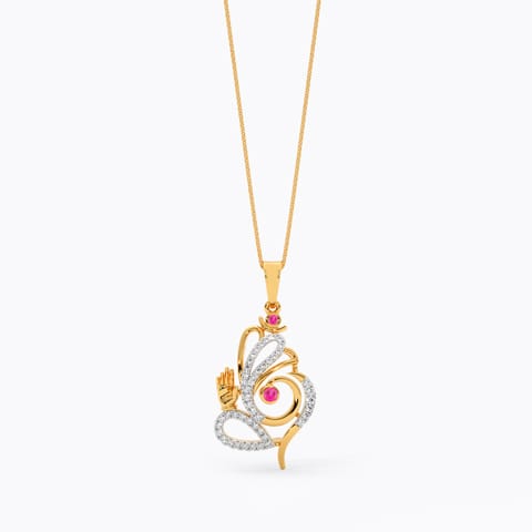 Vighna 22k Gemstone Pendant