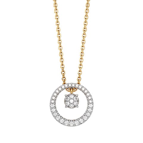 Orbital Duo Diamond Pendant Orbital Duo Diamond Pendant