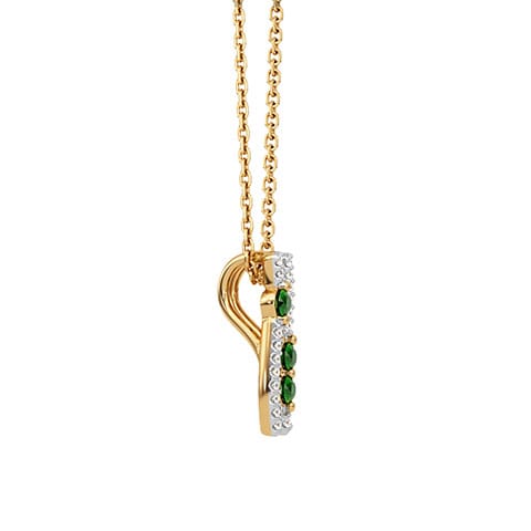 Twin Currents of Verdant Light Gemstone Pendant Twin Currents of Verdant Light Gemstone Pendant