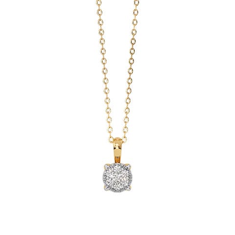 Stalactite Cube Diamond Pendant