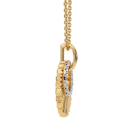 Modern Drop Form Diamond Pendant Modern Drop Form Diamond Pendant