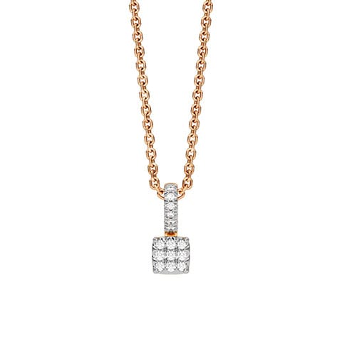 Frosted Square Diamond Pendant Frosted Square Diamond Pendant