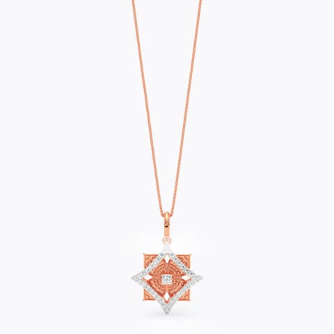 Floret Texture Diamond Pendant Floret Texture Diamond Pendant