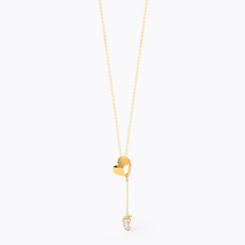 Heart Prints Diamond Pendant