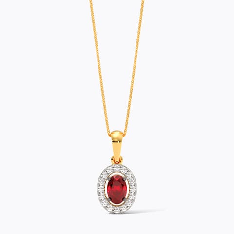 Ruby To Radiant Flip Gemstone Pendant