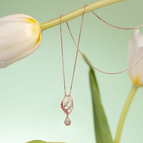 Entwine Blush Gemstone Pendant Entwine Blush Gemstone Pendant