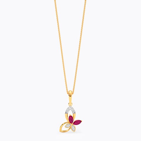 Dainty Butterfly 9KT Gemstone Pendant Dainty Butterfly 9KT Gemstone Pendant