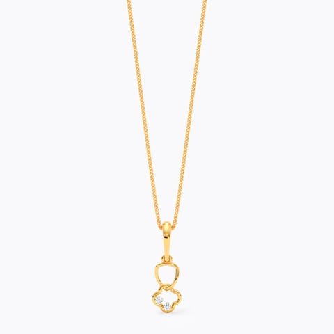 Interlink Clover 9KT Diamond Pendant Interlink Clover 9KT Diamond Pendant