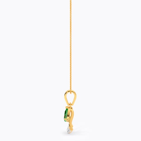 Verdant Triad 9KT Gemstone Pendant Verdant Triad 9KT Gemstone Pendant