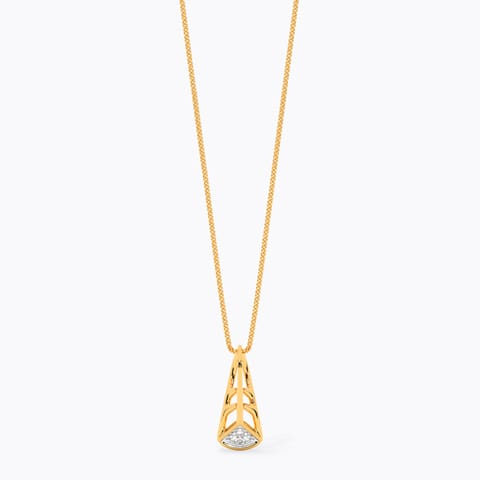 Triangle Edge 9KT Diamond Pendant Triangle Edge 9KT Diamond Pendant