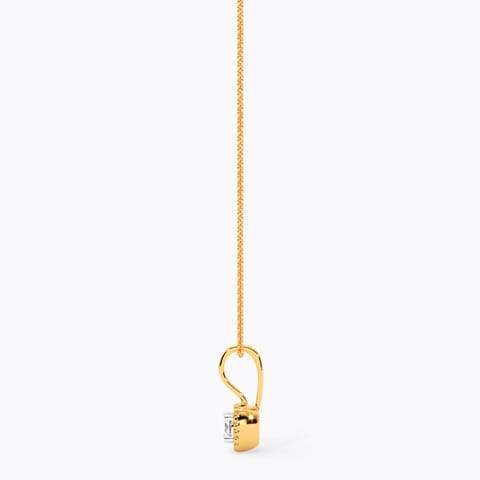 Single Stone Square 9KT Diamond Pendant Single Stone Square 9KT Diamond Pendant