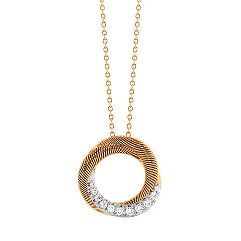 Kaleidoscope Coil Cuff Diamond Pendant Kaleidoscope Coil Cuff Diamond Pendant