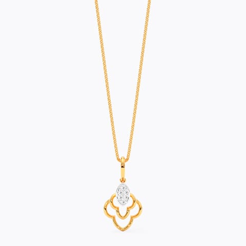 Dainty Scallop 9KT Diamond Pendant Dainty Scallop 9KT Diamond Pendant