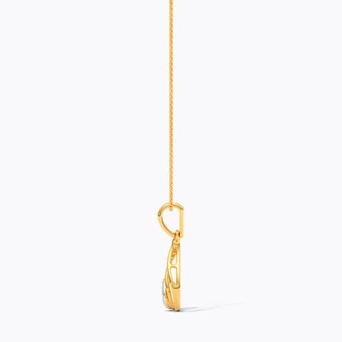 Minimal Spark 9KT Diamond Pendant