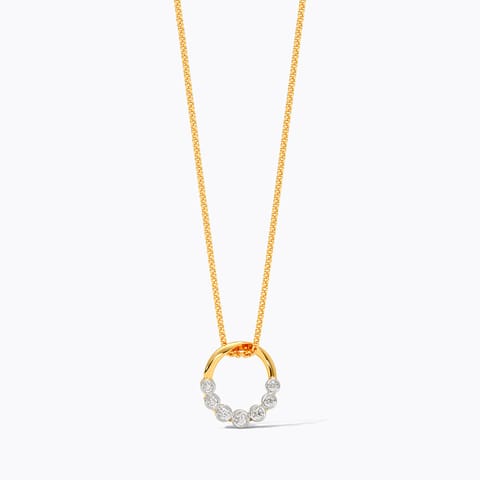 Radiant Halo 9KT Diamond Pendant