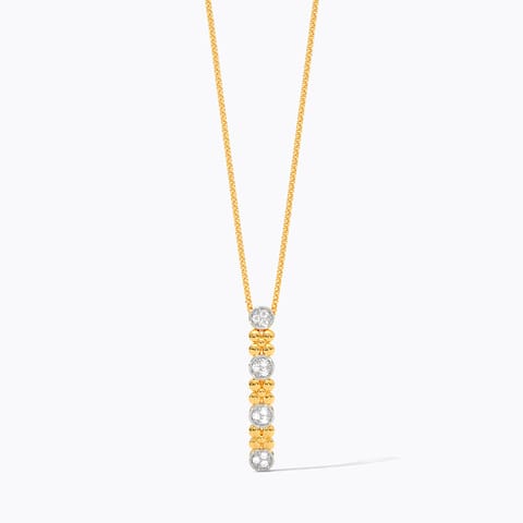 Line & Loop 9KT Diamond Pendant