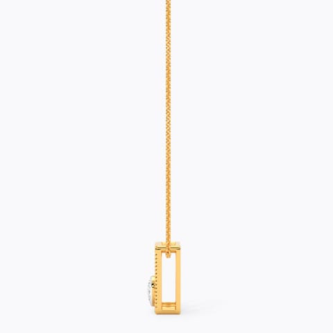 Ovate Quad 9KT Diamond Pendant