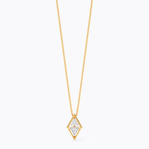 Tri Zen 9KT Diamond Pendant
