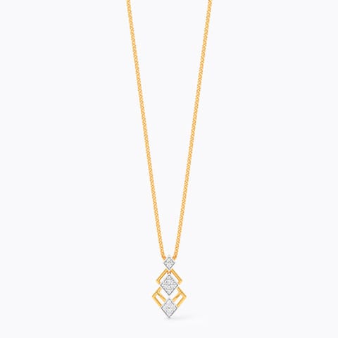 Lumina Square 9KT Diamond Pendant Lumina Square 9KT Diamond Pendant