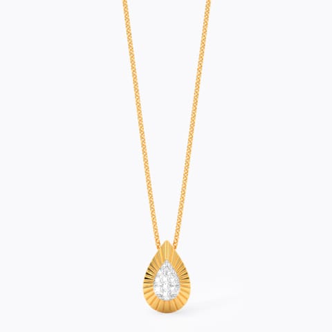 Gleaming Pear 9KT Diamond Pendant Gleaming Pear 9KT Diamond Pendant