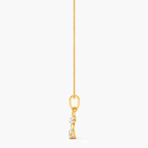 Gleaming Knots 9KT Diamond Pendant