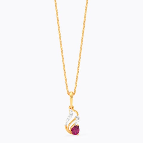 Ruby Beam 9KT Gemstone Pendant