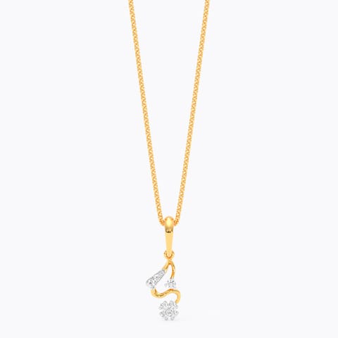Stunning Minimal 9KT Diamond Pendant