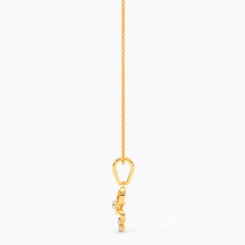 Stunning Minimal 9KT Diamond Pendant