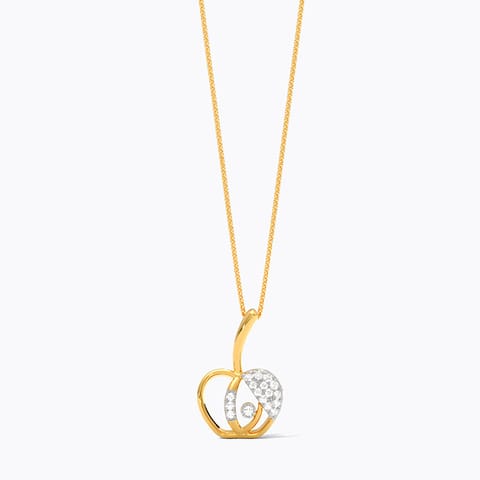 Sparkling Apple 9KT Diamond Pendant Sparkling Apple 9KT Diamond Pendant
