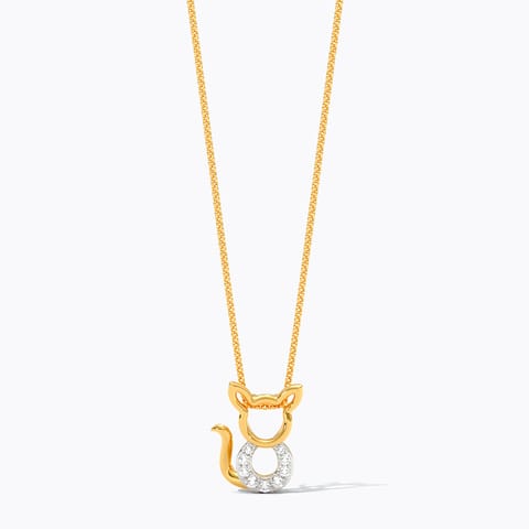 Mini Meow 9KT Diamond Pendant Mini Meow 9KT Diamond Pendant