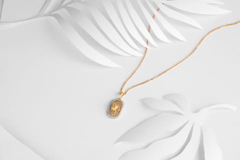 Regal Roar Diamond Pendant for Men