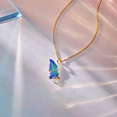 Lilac Butterfly Diamond Pendant Lilac Butterfly Diamond Pendant