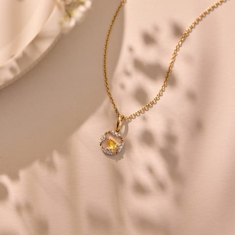 Citrine Shine Gemstone Pendant