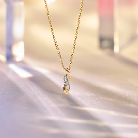 Connecting Knots 9KT Diamond Pendant