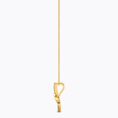 Cross Wave 9KT Diamond Pendant