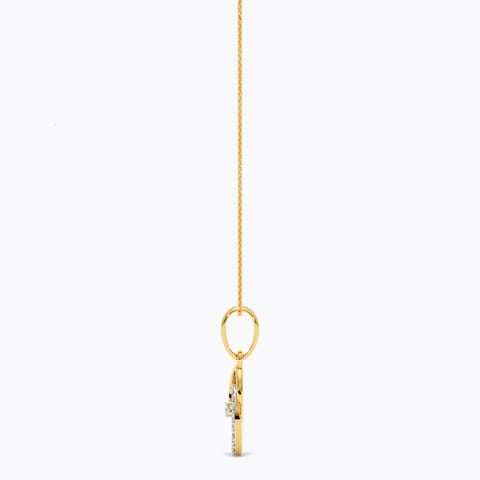 Merging Circles 9KT Diamond Pendant
