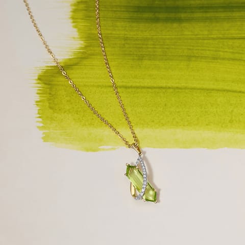 Celadon Orbit Gemstone Pendant