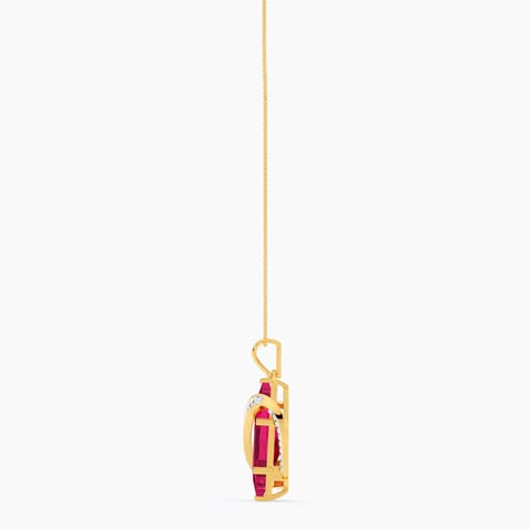 Garnet Orbital Gemstone Pendant