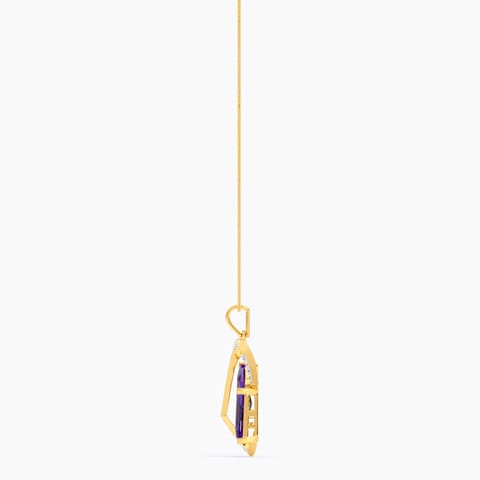 Purple Eclipse Gemstone Pendant